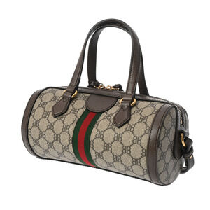 Balenciaga collaboration Tan  handbag leather GUCCI ebony Beige